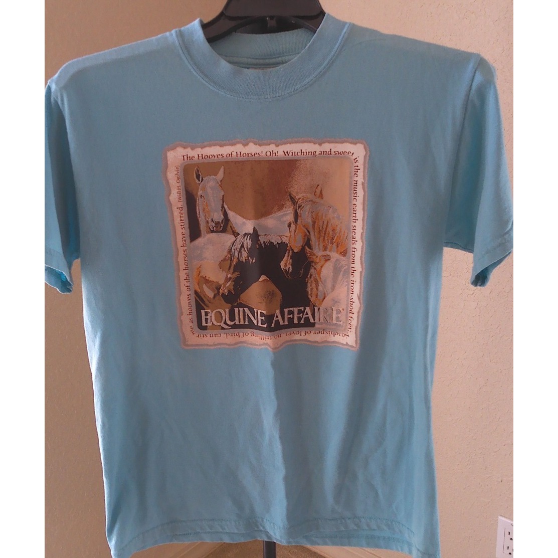 Jerzee Brand Equine Affaire Horse Lovers Tee Size Med Womens